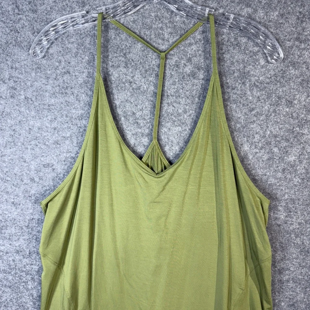 Lululemon Women's Green Modal Blend Racerback Tank Top Athletic Yoga Size‎ 12